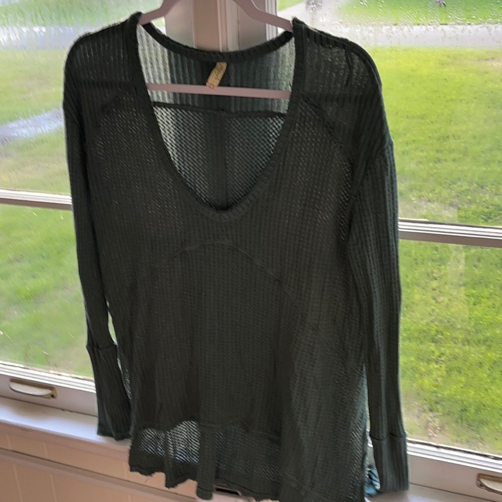 Free People Oversized V-Neck Tunic (XS)